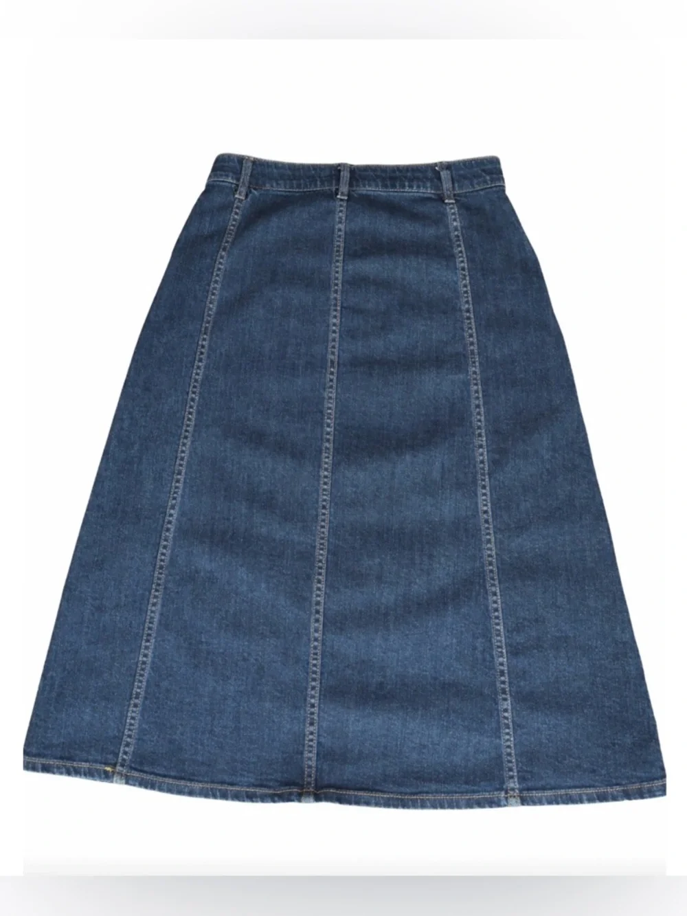 Draper James Denim Midi Skirt A-Line - Picture 2 of 5